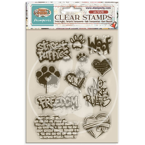 Stamperia Furry Friends 2 Clear Stamps by Antonis Tzanidakis (WTK250) Stamperia Furry Friends 2 Clear Stamps by Antonis Tzanidakis (WTK250)