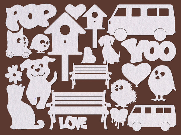 Stamperia Furry Friends 2 Art Paper Shapes Laser Cut by Antonis Tzanidakis (SBCU007) Stamperia Furry Friends 2 Art Paper Shapes Laser Cut by Antonis Tzanidakis (SBCU007)