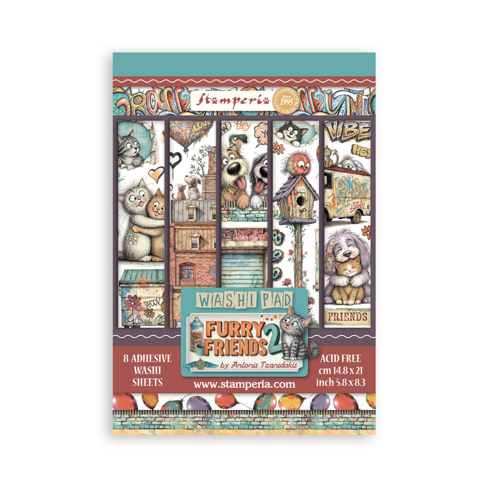 Stamperia Furry Friends 2 Art Journaling Selection Large by Vicky Papaioannou (BJS005) Stamperia Furry Friends 2 Art Journaling Selection Large by Vicky Papaioannou (BJS005)