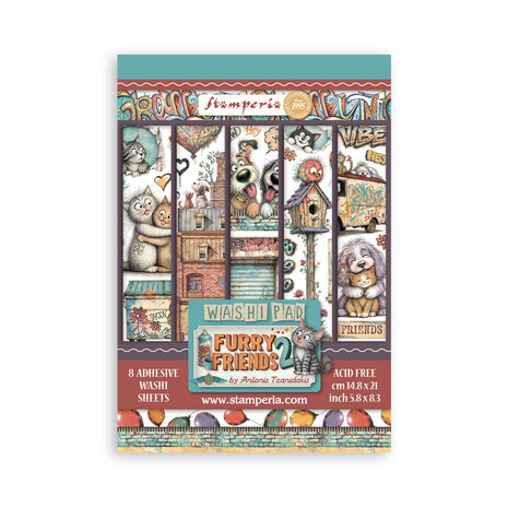 Stamperia Furry Friends 2 Art Journaling Selection Large by Vicky Papaioannou (BJS005) Stamperia Furry Friends 2 Art Journaling Selection Large by Vicky Papaioannou (BJS005)