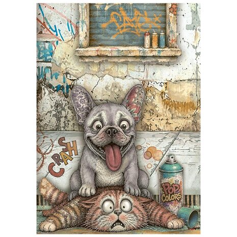 Stamperia Furry Friends 2 A6 Mini Rice Paper Selection (8pcs) by Antonis Tzanidakis (DFSA6X15) Stamperia Furry Friends 2 A6 Mini Rice Paper Selection (8pcs) by Antonis Tzanidakis (DFSA6X15)