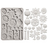 Stamperia Furry Friends 2 A5 Silicon Mould Flowers by Antonis Tzanidakis (KACMA628)