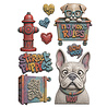 Stamperia Furry Friends 2 A5 Silicon Mould Dogs by Antonis Tzanidakis (KACMA627)
