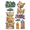 Stamperia Furry Friends 2 A5 Silicon Mould Cats by Antonis Tzanidakis (KACMA626)