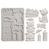 Stamperia Furry Friends 2 A5 Silicon Mould Cats by Antonis Tzanidakis (KACMA626)