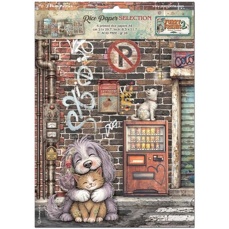 Stamperia Furry Friends 2 A4 Rice Paper Selection (6pcs) by Antonis Tzanidakis (DFSA4XAF) Stamperia Furry Friends 2 A4 Rice Paper Selection (6pcs) by Antonis Tzanidakis (DFSA4XAF)