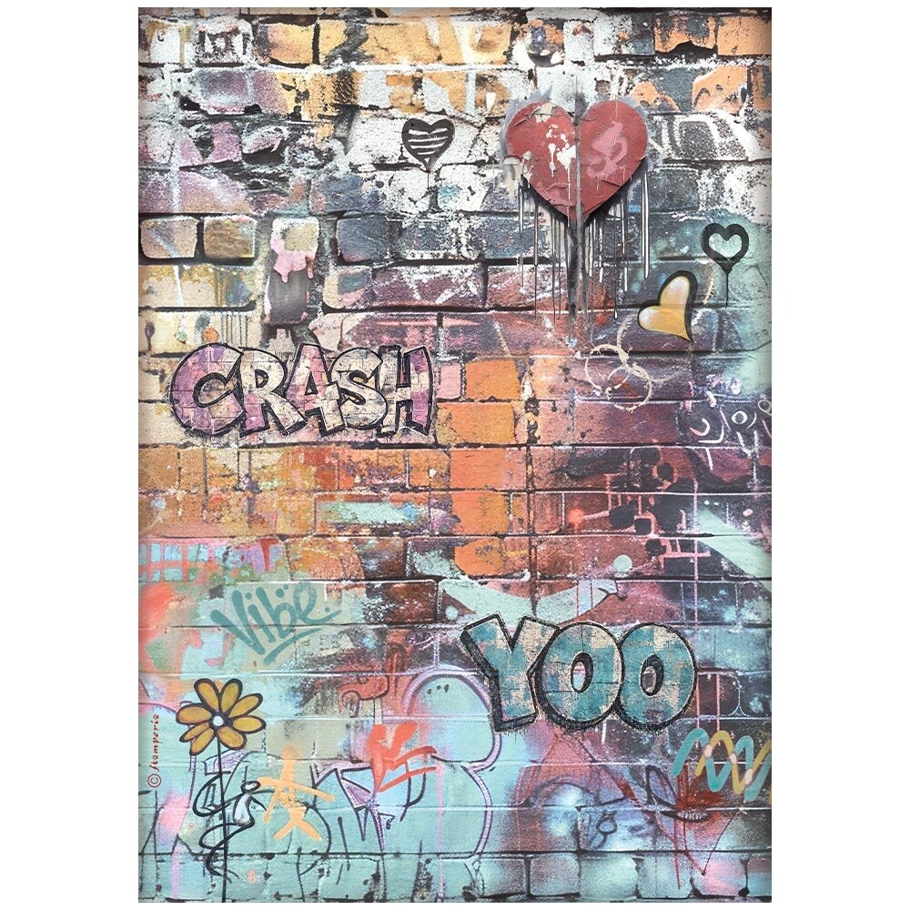 Stamperia Furry Friends 2 A4 Rice Paper Graffiti (6pcs) by Antonis Tzanidakis (DFSA41172)