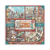 Stamperia Furry Friends 2 12x12 Inch Paper Pack (Single Face) by Antonis Tzanidakis (SBBXLB41)