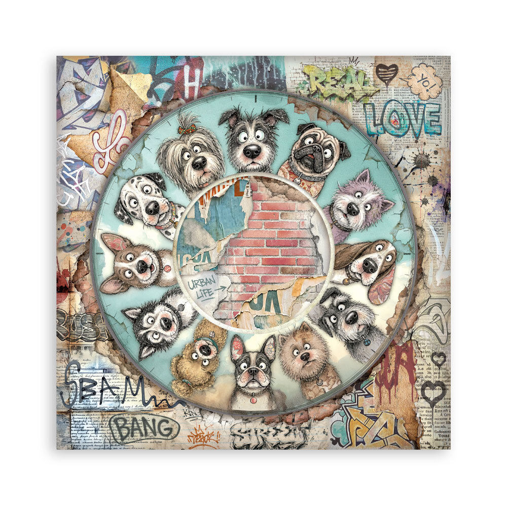 Stamperia Furry Friends 2 12x12 Inch Paper Pack (Single Face) by Antonis Tzanidakis (SBBXLB41) Stamperia Furry Friends 2 12x12 Inch Paper Pack (Single Face) by Antonis Tzanidakis (SBBXLB41)