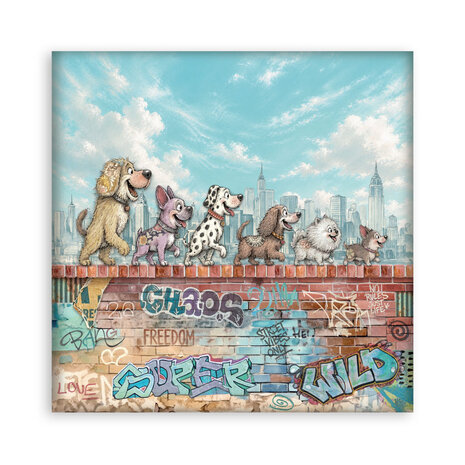 Stamperia Furry Friends 2 12x12 Inch Paper Pack (Single Face) by Antonis Tzanidakis (SBBXLB41) Stamperia Furry Friends 2 12x12 Inch Paper Pack (Single Face) by Antonis Tzanidakis (SBBXLB41)