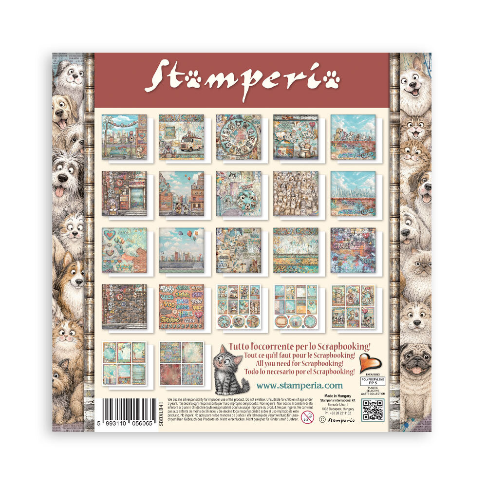 Stamperia Furry Friends 2 12x12 Inch Paper Pack (Single Face) by Antonis Tzanidakis (SBBXLB41) Stamperia Furry Friends 2 12x12 Inch Paper Pack (Single Face) by Antonis Tzanidakis (SBBXLB41)