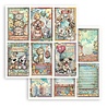 Stamperia Furry Friends 2 12x12 Inch Paper Sheet 6 Cards (10pcs) by Antonis Tzanidakis (SBB1171)