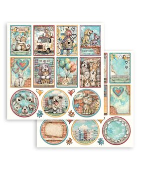 Stamperia Furry Friends 2 12x12 Inch Paper Sheet Cards and Rounds (10pcs) by Antonis Tzanidakis (SBB1172) Stamperia Furry Friends 2 12x12 Inch Paper Sheet Cards and Rounds (10pcs) by Antonis Tzanidakis (SBB1172)