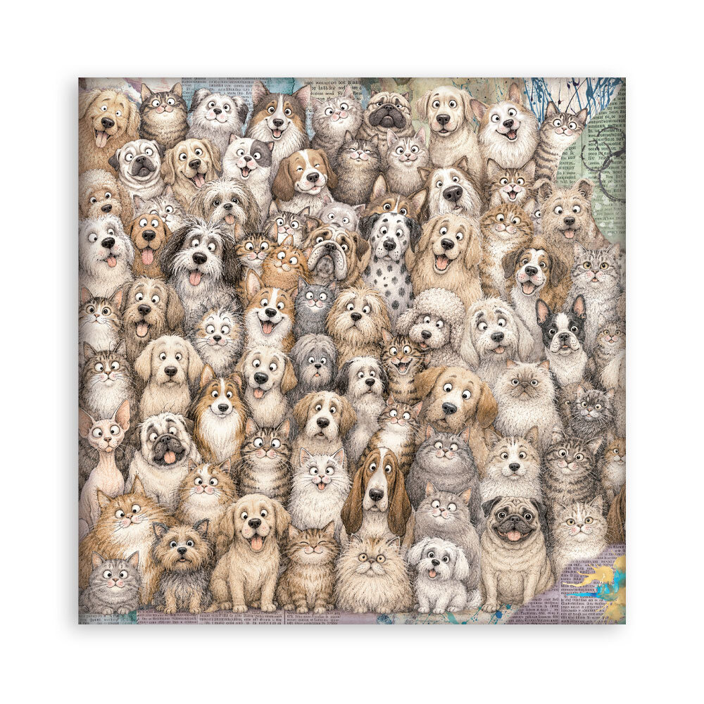 Stamperia Furry Friends 2 8x8 Inch Paper Pack (Single Face) by Antonis Tzanidakis (SBBSXB29) Stamperia Furry Friends 2 8x8 Inch Paper Pack (Single Face) by Antonis Tzanidakis (SBBSXB29)