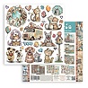 Stamperia Furry Friends 2 8x8 Inch Paper Pack by Antonis Tzanidakis (SBBS150)