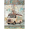 Stamperia Furry Friends 2 A4 Rice Paper Beater Truck (6pcs) by Antonis Tzanidakis (DFSA41173) Stamperia Furry Friends 2 A4 Rice Paper Beater Truck (6pcs) by Antonis Tzanidakis (DFSA41173)