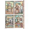 Stamperia Furry Friends 2 A4 Rice Paper Cards (6pcs) by Antonis Tzanidakis (DFSA41175) Stamperia Furry Friends 2 A4 Rice Paper Cards (6pcs) by Antonis Tzanidakis (DFSA41175)