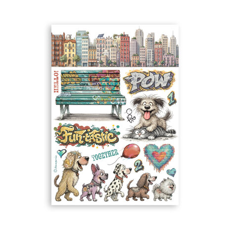 Stamperia Furry Friends 2 A5 Washi Pad (8pcs) by Antonis Tzanidakis (SBW39) Stamperia Furry Friends 2 A5 Washi Pad (8pcs) by Antonis Tzanidakis (SBW39)