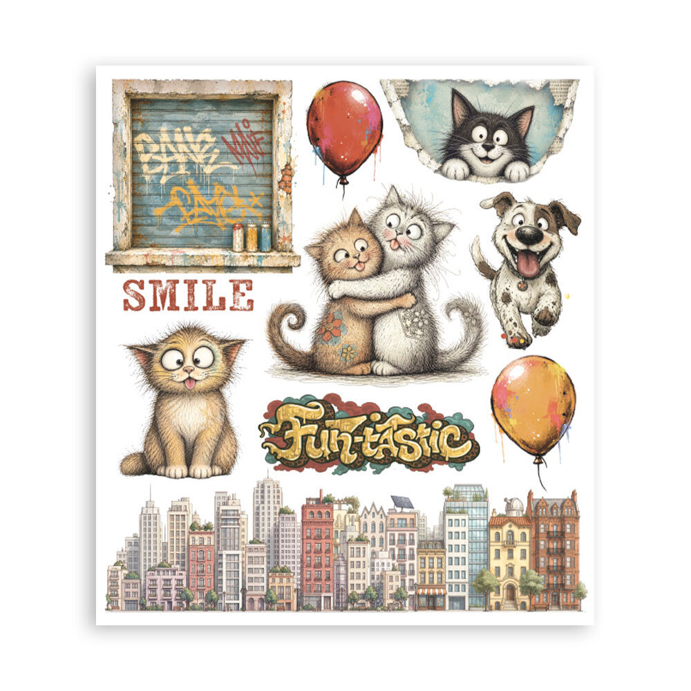 Stamperia Furry Friends 2 Rub-On 20,5x23cm Assortment (6pcs) by Antonis Tzanidakis (DFLRBXG18) Stamperia Furry Friends 2 Rub-On 20,5x23cm Assortment (6pcs) by Antonis Tzanidakis (DFLRBXG18)