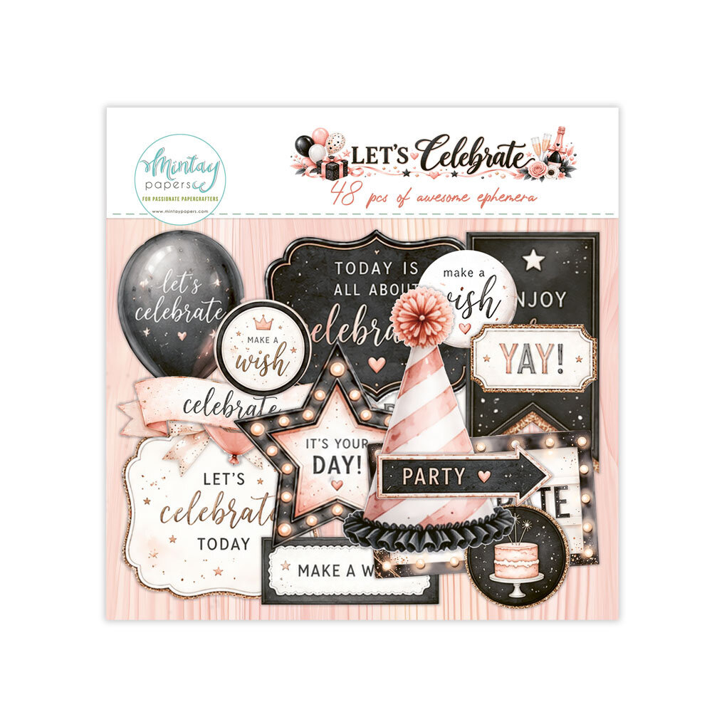 Mintay Let's Celebrate Paper Ephemera (48pcs) (MT-LCB-LSCE)