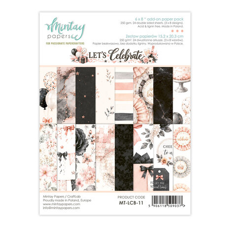 Mintay Let's Celebrate 6x8 Inch Add-On Paper Pack (MT-LCB-11) Mintay Let's Celebrate 6x8 Inch Add-On Paper Pack (MT-LCB-11)