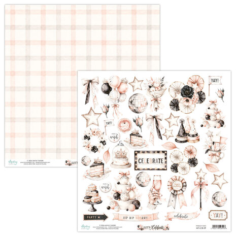 Mintay Let's Celebrate 12x12 Inch Elements Paper (MT-LCB-09)