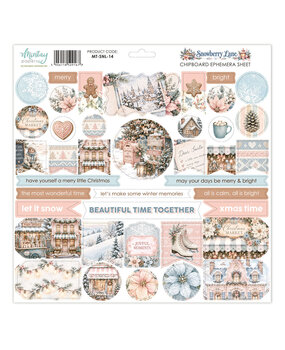Mintay Snowberry Lane 12x12 Inch Chipboard Ephemera Sheet (MT-SNL-14)