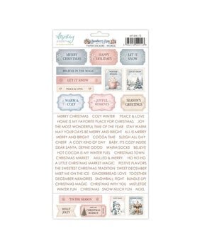 Mintay Snowberry Lane 6x12 Inch Paper Stickers Words (MT-SNL-13)