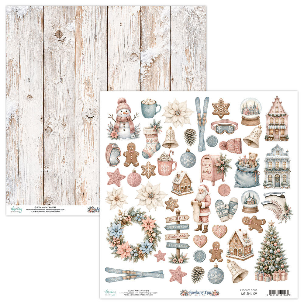 Mintay Snowberry Lane 12x12 Inch Elements Paper (MT-SNL-09)