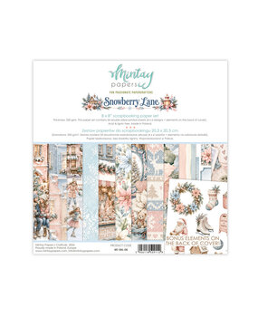 Mintay Snowberry Lane 8x8 Inch Scrapbooking Paper Set (MT-SNL-08)