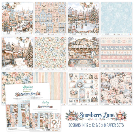 Mintay Snowberry Lane 8x8 Inch Scrapbooking Paper Set (MT-SNL-08) Mintay Snowberry Lane 8x8 Inch Scrapbooking Paper Set (MT-SNL-08)