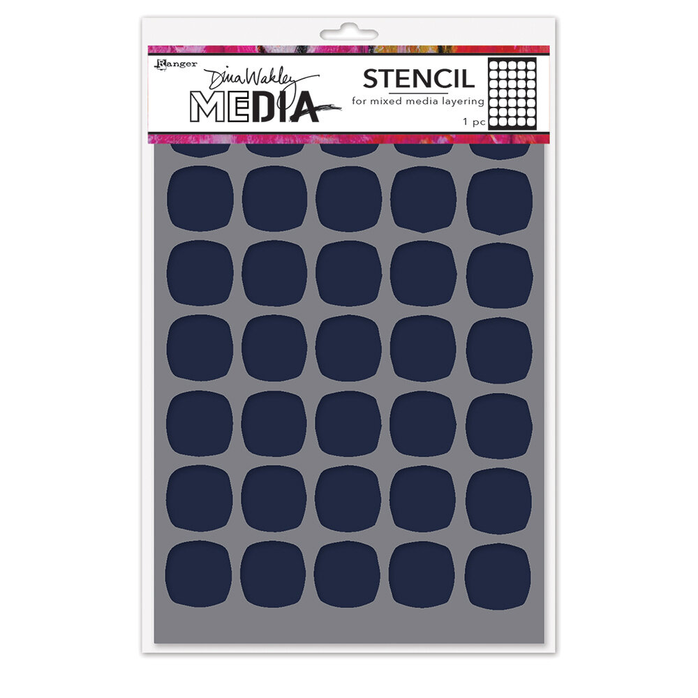Ranger Dina Wakley MEdia Stencils Small Squovals (MDS94012) Ranger Dina Wakley MEdia Stencils Small Squovals (MDS94012)