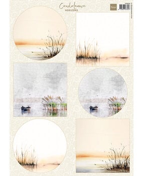 Marianne Design Decoupage Sheet A4 Condoleance Horizons (VK9659)