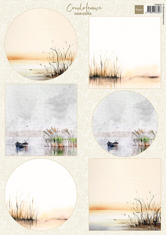 Marianne Design Decoupage Sheet A4 Condoleance Horizons (VK9659)
