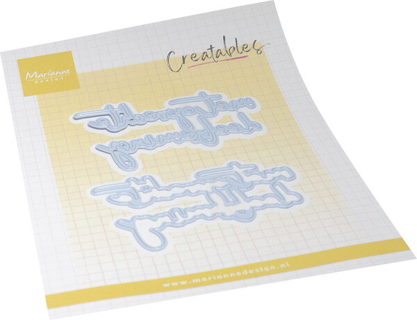 Marianne Design Creatables Met Oprechte Deelneming Tekst (LR0986) Marianne Design Creatables Met Oprechte Deelneming Tekst (LR0986)