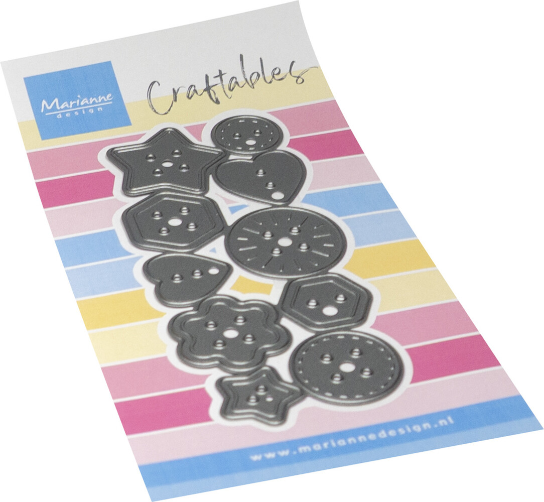 Marianne Design Craftables Punch Die XL Buttons (CR1753) Marianne Design Craftables Punch Die XL Buttons (CR1753)
