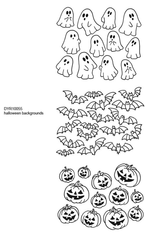 Stampers Anonymous Halloween Backgrounds Dylusions Cling Stamps (DYR10055)
