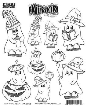 Stampers Anonymous Too Cute To Spook Dylusions Cling Stamps (DYR10053) Stampers Anonymous Too Cute To Spook Dylusions Cling Stamps (DYR10053)