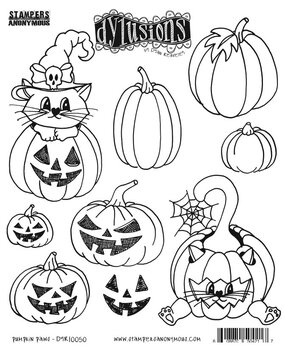 Stampers Anonymous Pumpkin Paws Dylusions Cling Stamps (DYR10050)