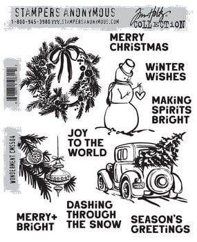 Stampers Anonymous Wonderment Tim Holtz Cling Stamps (CMS504)