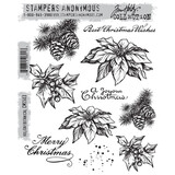 Stampers Anonymous Holiday Botanical Tim Holtz Cling Stamps (CMS503)