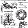 Stampers Anonymous Christmas Spirit Tim Holtz Cling Stamps (CMS501) Stampers Anonymous Christmas Spirit Tim Holtz Cling Stamps (CMS501)