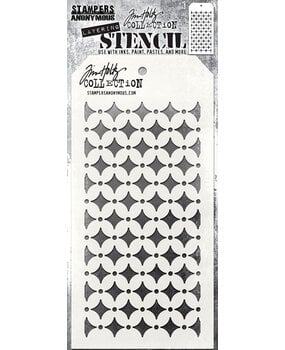 Stampers Anonymous Retro Diamon Tim Holtz Layering Stencil (THS192)