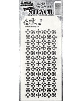 Stampers Anonymous Retro Pinwheel Tim Holtz Layering Stencil (THS191)
