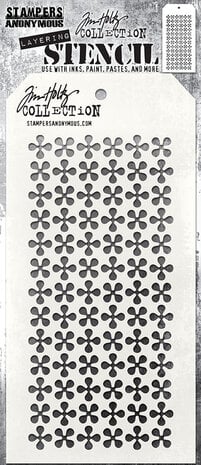 Stampers Anonymous Retro Pinwheel Tim Holtz Layering Stencil (THS191)
