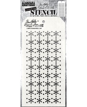 Stampers Anonymous Retro Snowflake Tim Holtz Layering Stencil (THS190)