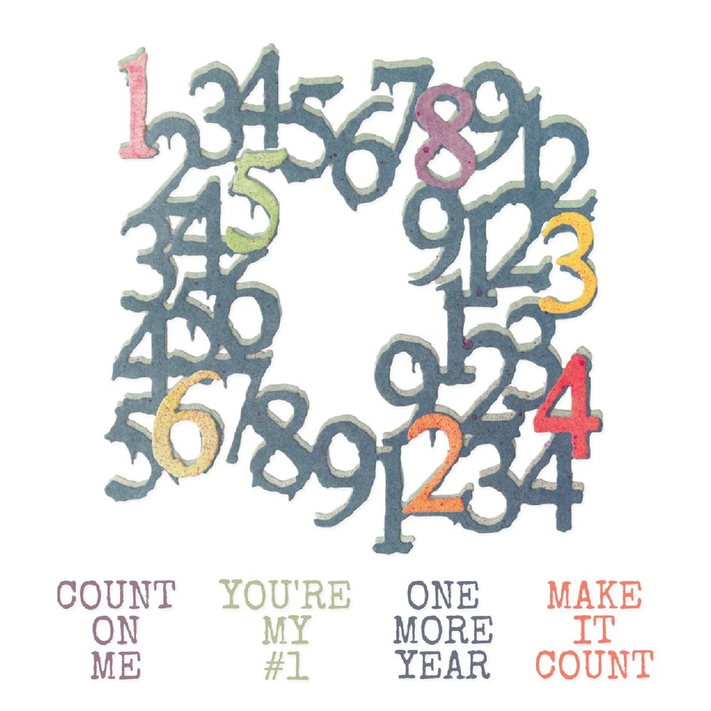 Sizzix Thinlits Die Set w/ Stamps Recount (10+4pcs) by Seth Apter (667214) Sizzix Thinlits Die Set w/ Stamps Recount (10+4pcs) by Seth Apter (667214)