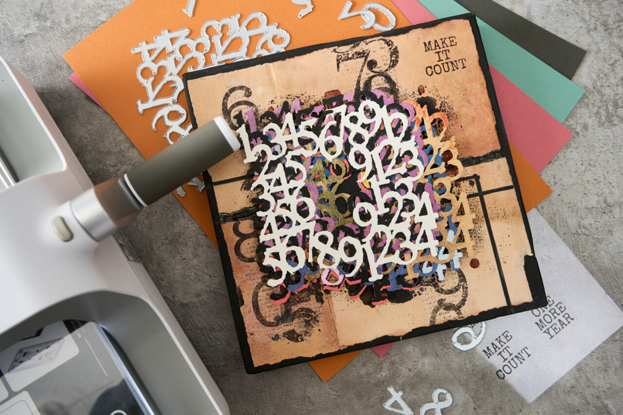 Sizzix Thinlits Die Set w/ Stamps Recount (10+4pcs) by Seth Apter (667214) Sizzix Thinlits Die Set w/ Stamps Recount (10+4pcs) by Seth Apter (667214)