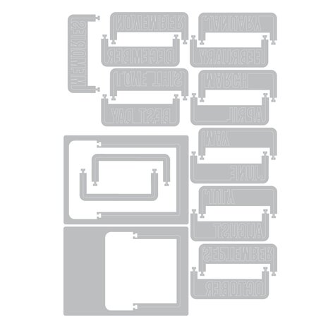Sizzix Thinlits Die Set Snap and Swap Instamatic (19pcs) by 49 and Market (667205) Sizzix Thinlits Die Set Snap and Swap Instamatic (19pcs) by 49 and Market (667205)