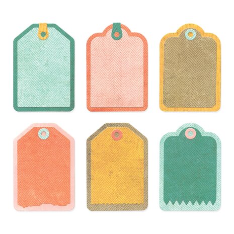 Sizzix Thinlits Die Set Snap and Swap Mini Tags (14pcs) by 49 and Market (667206) Sizzix Thinlits Die Set Snap and Swap Mini Tags (14pcs) by 49 and Market (667206)